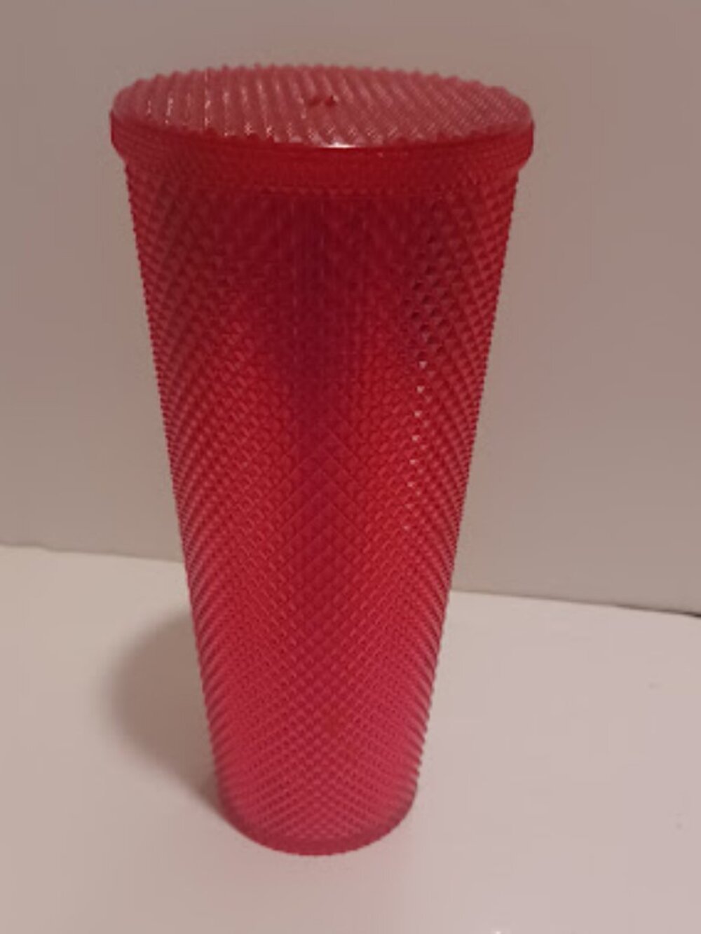 Hot Pink Iridescent Studded Tumbler Venti 26oz No Straw Included NEW